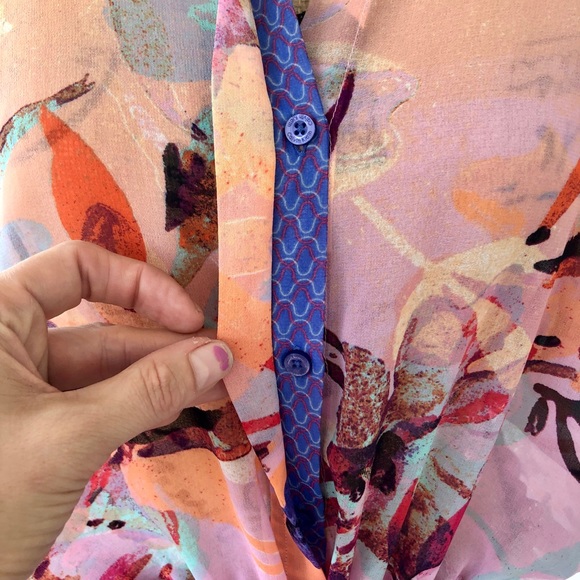 🛑SOLD🛑💕EUC Calvin Klein Pink Sheer Top💕 - Picture 6 of 10